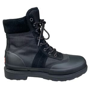 Hunter Men's Original Insulated Black Weatherproof Commando Boot Size 8